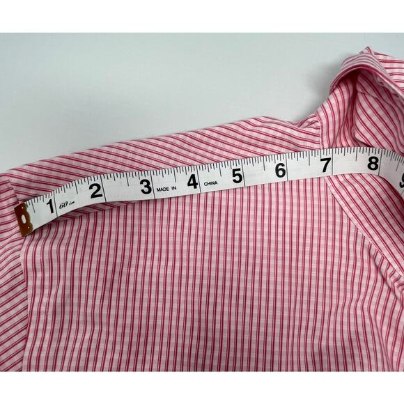 ck Calvin Klein Slim Fit Non-Iron Size Tall 171/2, 36/37 Pre-Owned - Picture 9 of 10